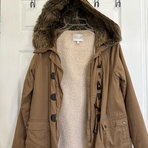 Light brown warm coat S..22